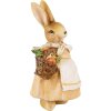 Clayre & Eef 6PR5235 Conejo Decorativo Marrón Beige 7x6x13 cm Estilo Campestre