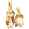 Clayre & Eef 6PR5235 Conejo Decorativo Marrón Beige 7x6x13 cm Estilo Campestre