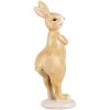 Clayre & Eef 6PR5236 Conejo Decorativo Beige Rosa 5x6x13 cm Estilo Campestre