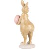 Clayre & Eef 6PR5236 Conejo Decorativo Beige Rosa 5x6x13 cm Estilo Campestre