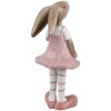 Clayre & Eef 6PR5247 Conejo Decorativo Beige Rosa 5x5x11 cm Estilo Campestre