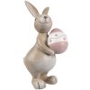 Clayre & Eef 6PR5253 Conejo Decorativo Beige Rosa 6x9x15 cm Estilo Campestre
