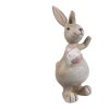 Clayre & Eef 6PR5255 Conejo Decorativo Beige Rosa 5x4x11 cm Estilo Campestre