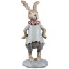Clayre & Eef 6PR5257 Conejo Decorativo Beige Azul 8x6x19 cm