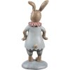 Clayre & Eef 6PR5257 Conejo Decorativo Beige Azul 8x6x19 cm
