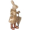 Clayre & Eef 6PR5501 Decoración Conejo Beige Dorado 20x12x33 cm