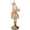 Clayre & Eef 6PR5507 Conejo Decorativo Beige Dorado 9x8x26 cm