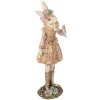 Clayre & Eef 6PR5507 Conejo Decorativo Beige Dorado 9x8x26 cm