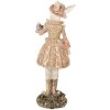Clayre & Eef 6PR5507 Conejo Decorativo Beige Dorado 9x8x26 cm