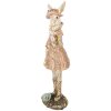Clayre & Eef 6PR5507 Conejo Decorativo Beige Dorado 9x8x26 cm
