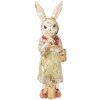Clayre & Eef 6PR5508 Conejo Decorativo Beige Verde 7x6x21 cm
