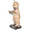 Clayre & Eef 6PR5078 Gato Decorativo Beige Dorado 12x11x27 cm
