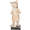 Clayre & Eef 6PR5078 Gato Decorativo Beige Dorado 12x11x27 cm