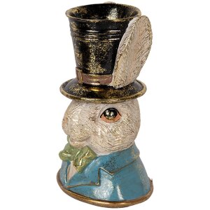 Clayre & Eef 6PR5135 Conejo decorativo Azul Verde...