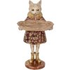 Clayre & Eef 6PR5142 Gato Decorativo Beige Dorado 16x14x27 cm