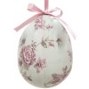 Clayre & Eef 65913 Huevo Colgador Decorativo Set 2 Multicolor Ø 9x12 cm