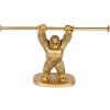 Clayre & Eef 6PR5104 Portarrollos de papel higiénico Orangután Oro 40x12x23 cm
