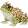 Clayre & Eef 6PR5109 Rana Decorativa Verde Naranja 24x21x19 cm Estilo Campestre