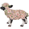 Clayre & Eef 6PR5110 Vaca decorativa Negro Blanco Rosa 41x19x33 cm