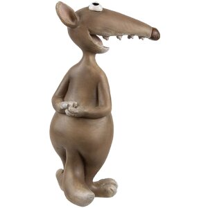 Clayre & Eef 6PR5281 Ratón Decorativo Marrón Beige 8x5x14 cm
