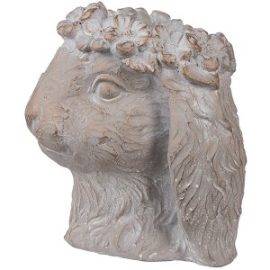 Clayre & Eef 6TE0556M Maceta Conejo Beige Oro 16x18x18 cm