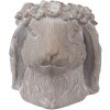 Clayre & Eef 6TE0556M Maceta Conejo Beige Oro 16x18x18 cm