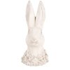 Clayre & Eef 6TE0558 Figurita Decorativa Conejo Beige 11x11x24 cm Piedra Antigua