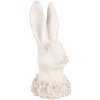 Clayre & Eef 6TE0558 Figurita Decorativa Conejo Beige 11x11x24 cm Piedra Antigua