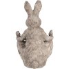 Clayre & Eef 6TE0559 Maceta Conejo Gris Beige 20x24x31 cm