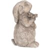 Clayre & Eef 6TE0560 Piedra Decorativa Conejo Gris 10x9x15 cm