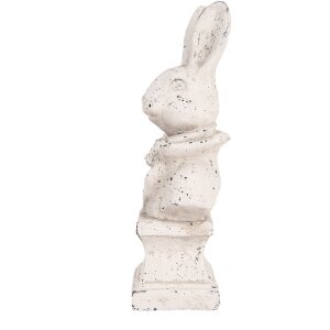 Clayre & Eef 6TE0562 Piedra Decorativa Conejo Beige Antiguo 11x8x24 cm