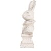 Clayre & Eef 6TE0562 Piedra Decorativa Conejo Beige Antiguo 11x8x24 cm
