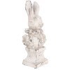 Clayre & Eef 6TE0563 Conejo Decorativo Piedra Beige Antiguo 11x8x24 cm
