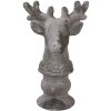 Clayre & Eef 6TE0568 Decoración Ciervo Piedra Gris 17x14x26 cm