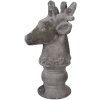 Clayre & Eef 6TE0568 Decoración Ciervo Piedra Gris 17x14x26 cm