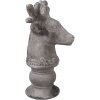 Clayre & Eef 6TE0568 Decoración Ciervo Piedra Gris 17x14x26 cm