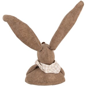 Clayre & Eef TW0617 Decoración Conejo Marrón 20x17x41 cm Estilo rústico