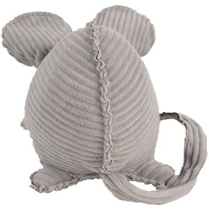 Clayre & Eef TW0618 Decoración Ratón Gris 28x15x16 cm Estilo rústico