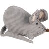 Clayre & Eef TW0618 Decoración Ratón Gris 28x15x16 cm Estilo rústico