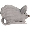 Clayre & Eef TW0618 Decoración Ratón Gris 28x15x16 cm Estilo rústico