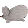 Clayre & Eef TW0618 Decoración Ratón Gris 28x15x16 cm Estilo rústico