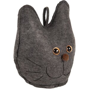 Clayre & Eef TW0619 Decoración Gato Gris...
