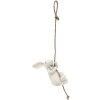 Clayre & Eef TW0620 Conejo Decorativo Blanco 8x9x16/50 cm
