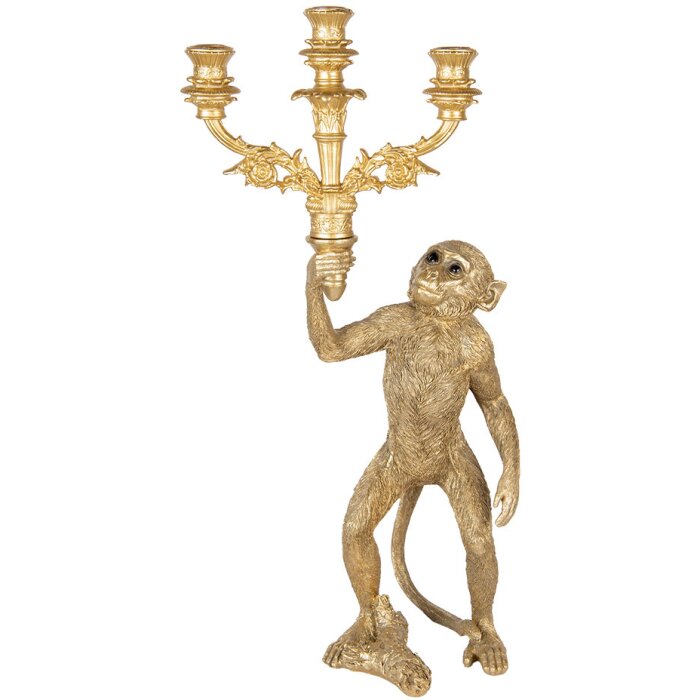 Clayre & Eef 5PR0145 Candelabro Mono Color Oro 30x22x60 cm