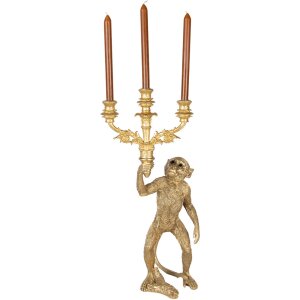Clayre & Eef 5PR0145 Candelabro Mono Color Oro 30x22x60 cm