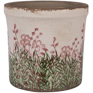 Clayre & Eef 6CE2017M Maceta Cerámica Beige...