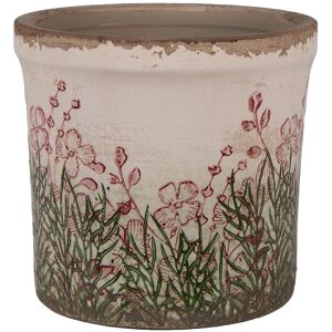 Clayre & Eef 6CE2017S Maceta Cerámica Beige...