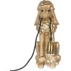 Clayre & Eef 6LMP793 Lámpara de Mesa Poodle Oro 27x16x38 cm E27 60W
