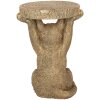 Clayre & Eef 6PR5103 Mesa para Plantas Color Dorado 25x23x36 cm Estilo Campestre