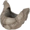 Clayre & Eef 6PR5447 Macetero Pollo Gris 46x30x38 cm Estilo Campestre